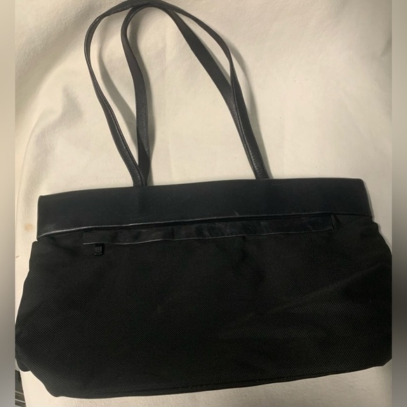 Tumi Tote Shoulder Bag Ballistic Nylon Leather Travel Carry On Black 4362D3 - Picture 11 of 16